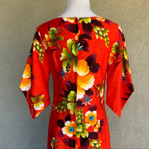 🌺Hawaiian Wedding Honeymoon Set Dress & Shirt 60s - Picture 8 of 16
